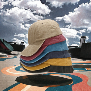 Casquette de baseball unisexe - Casquette de golf en coton lavé à profil bas réglable avec boucle dorée en cuivre de style urbain - Product Image 3