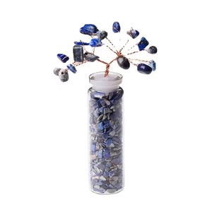 Bouteille Arbre à Vœux Miniature en Cristal Faite à la Main 22*70mm, Décoration DIY pour Maison et Bureau, Ornement Style Européen et Américain, Arbre à Argent - Product Image 4