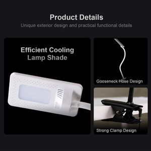 Lampe de Table d'<span class=keywords><strong>architecte</strong></span>, mise à niveau, bras pivotant, pince de bureau, lampe de bureau à Led, bras pivotant, col de cygne Flexible - Product Image 4