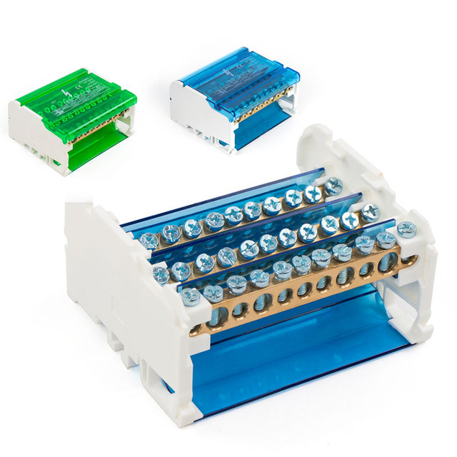 High Quality British Guide Rail Terminal Block Modular Junction Box Series 411 Waterproof Junction Box 4 in 11 Out