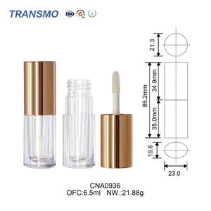 Tubes de brillant à lèvres de 6 ml avec applicateurs, tubes de rouge à lèvres vides bleus personnalisables avec logo, tubes de brillant à lèvres mignons personnalisables avec logo - Product Image 2