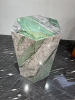 Grande dalle de quartzite cristallin botanique poli naturel de 20 mm d'épaisseur, design moderne haut de gamme pour projets hôteliers et villas, jade vert