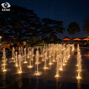 <span class=keywords><strong>Fontaine</strong></span> musicale sèche programmable à LED, <span class=keywords><strong>fontaine</strong></span> de sol commerciale en acier inoxydable, installation facile, design moderne, 110-230V, pour usage public - Product Image 4