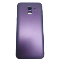 Pour Samsung Galaxy J6 2018 (J600F) – Cache arrière en verre pour batterie, panneau arrière, boîtier de réparation avec/sans objectif d'appareil photo