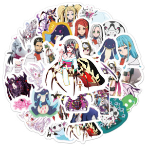 50Pcs Anime, así que <span class=keywords><strong>soy</strong></span> una araña que Gratiffi pegatina para teléfono portátil vinilo chica Anime pegatinas - Product Image 5