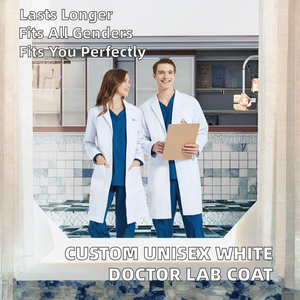 ชุดยูนิฟอร์มทางการแพทย์สำหรับบุคลากรทางทันตกรรมและพยาบาล แบบคอวี ผ้าฝ้ายย้อมสีพื้น ราคาถูก ผลิตจำนวนมาก รับออกแบบตามสั่ง ขายส่ง เป็นมิตรกับสิ่งแวดล้อม - Product Image 2