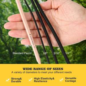 Cuerda Elástica de Macramé Reforzada y Duradera de 1/4" x 100 pies para Reparación de Kayaks, Postes de Tiendas, Bolsas y Amarre DIY - Product Image 3