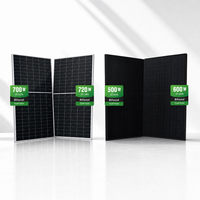 Panneaux solaires bifaciaux résistants à la corrosion avec certifications CE/TUV/CQC, 500W 600W 700W 720W, pour installation photovoltaïque extérieure