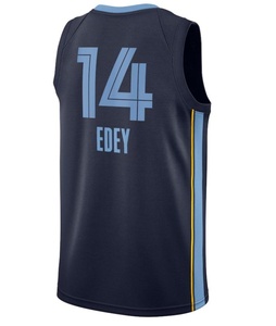 Nouveau <span class=keywords><strong>maillot</strong></span> de basket-ball de haute qualité Memphis, logo cousu, <span class=keywords><strong>maillot</strong></span> brodé, <span class=keywords><strong>maillot</strong></span> personnalisé avec logo - Product Image 4
