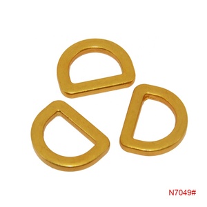 Gesper Logam Bentuk D Berkualitas Baik untuk Tali Ransel, Kancing Setengah Lingkaran Warna Emas Antik untuk Kalung Anjing - Product Image 5