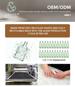 Thiết kế tối giản Matt sơn mài hiện đại thủy tinh gốm bên bàn tủ bếp ăn tủ bếp - Product Image 5