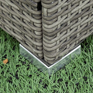 Hot Bán Vườn Đồ Nội Thất Sân Vườn Sân Sau Nhựa Mây Đồ Nội Thất Vườn <span class=keywords><strong>Sofa</strong></span> Đặt Không Thấm Nước Cho Ngoài Trời Và Trong Nhà Sử Dụng - Product Image 5