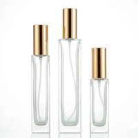 Flacon pulvérisateur transparent vide pour cosmétiques, 30 ml, 50 ml, 100 ml, avec bouchon à vis 18 mm, en verre, pour parfum
