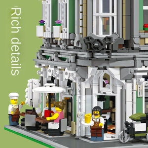 Jiestar 89100 <span class=keywords><strong>Jazz</strong></span> Caf, Escena Urbana Comercial, Edificio Moderno, MOC, Bloques de Construcción de Plástico ABS de Piezas Pequeñas, Modelo de Ensamblaje, Juguete 1:3 - Product Image 2