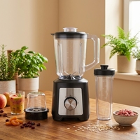 Nouvelle conception 3 en 1 : mixeur, hachoir, centrifugeuse en acier inoxydable, haute vitesse, 900W, pour usage domestique et hôtelier