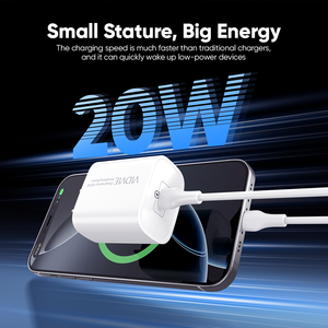 <span class=keywords><strong>Cargador</strong></span> <span class=keywords><strong>VIDVIE</strong></span> con un Solo Puerto <span class=keywords><strong>Tipo</strong></span> <span class=keywords><strong>C</strong></span>, Pequeño, 20W Máx., Carga Rápida USB, Adaptador de Pared Compatible con Múltiples Dispositivos - Product Image 3