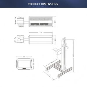 Machine de marquage laser CO2 30W autonome à refroidissement par air, sans PC, CE 30W CO2 Laser - Product Image 5