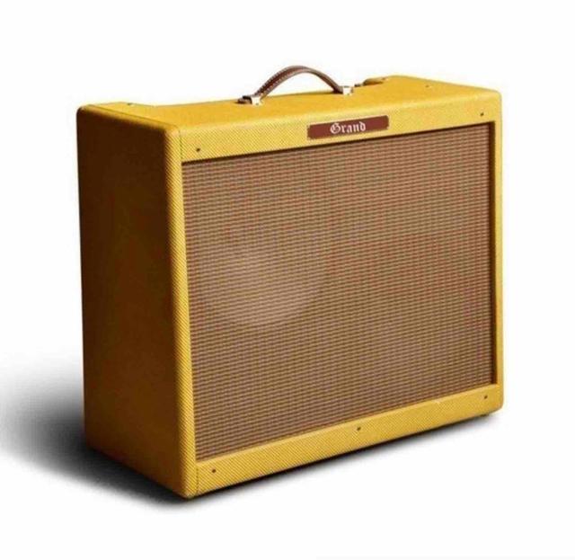Custom Grand 57 Tweed Twin Style Hand-wired All Tube Combo Guitar Amplifier 40W with 2pcs V30 Vintage Speakers