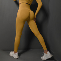 Pantalon de sport taille haute Double face, Leggings de Yoga, sans couture, couleur chair, vente en gros,