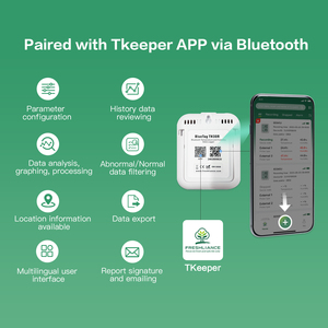 Bluetooth nhiệt độ độ ẩm dữ liệu logger với báo động giám sát không dây cho lạnh lưu trữ Chuỗi Giao thông vận tải - Product Image 2