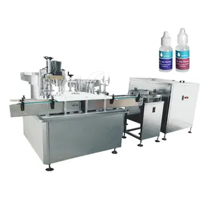 Buy Online 0-300Ml Nail Polish Auto Labeling Rotary Dropper Filling And Capping Machine For Small Bottles