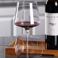Gobelets à vin à pied en plastique transparent de luxe personnalisés, modernes, 200 ml, compatibles lave-vaisselle, pour déguster du vin rouge, blanc ou cabernet
