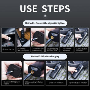 MeiKeLa – compresseur d'air électrique Rechargeable pour voiture et vélo, Portable, automatique, sans fil, pompe à Air sans fil, gonfleur de pneus - Product Image 5
