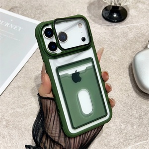 Funda Protectora Transparente con Borde Rígido y Soporte para Cámara para iPhone 17, Compatible con iPhone 16, 15, 14, 13, 12, 11, Resistente a Impactos - Product Image 6