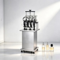 Machine de remplissage de liquides à 6 buses pour ligne de production de flacons de parfum à haut volume, fournie par l'usine
