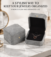 Boîte à bijoux en cuir PU avec doublure en velours, vert gris, plusieurs tailles, boîte à bagues, colliers, boucles d'oreilles pour emballage de cadeau de demande en mariage