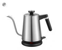 Bouilloire électrique minimaliste en acier inoxydable 304/1.0L, 1000W, 220V, écologique, avec poignée, certifiée CE/EU