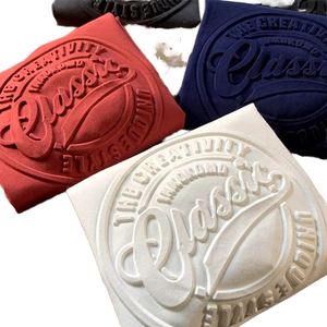 Áo thun nam chất lượng cao 100% cotton 260gsm, logo nổi 3D tùy chỉnh, kiểu dáng rộng rãi, họ<span class=keywords><strong>a</strong></span> tiết trơn, thiết kế tùy biến - Product Image 2