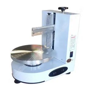 Машина для размазывания тортов Hy001, Автоматическая круглая машина для нанесения покрытия мороженого, малогабаритная машина для изготовления крепа