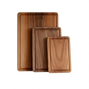 Tabla de Cortar Rectangular de Madera Natural Sostenible con Diseño de Tablero de Ajedrez, 1.5 cm de Grosor, Apta para Lavavajillas, Tabla de Carnicero para Cocina - Product Image 1