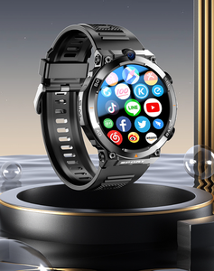 สมาร์ทวอทช์ H10 หน้าจอ IPS ขนาด 44-49 มม. สำหรับผู้ชาย รองรับซิมคู่ 4G ระบบ Android พร้อม GPS NFC ตรวจวัดอัตราการเต้นของหัวใจ กันน้ำระดับ IP67 แบตเตอรี่ใช้งานได้นานถึง 4 วัน - Product Image 4