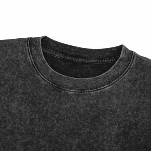 Nouveau T-shirt de marque High Street Fashion, T-shirt ample à manches courtes et lourd imprimé numérique lavé et en détresse. - Product Image 1