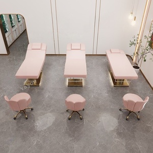 3-in-1 Electric Beauty Salon Bed, High-End Pink Facial Steel Base, Professional Cosmetic Bed - Product Image 4