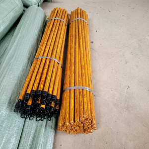 Vietnam Factory PVC Coated Wooden Broom Handle <b>Mop</b> Stick 1200x22mm High Quality Home Portable Durable Easy Cleaning - Product Image 1