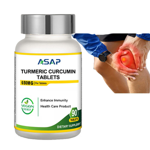 Private Label Herbal Supplements <b>Vitamin</b> <b>c</b> and Turmeric 500mg Turmeric Curcumin <b>Tablets</b> - Product Image 1