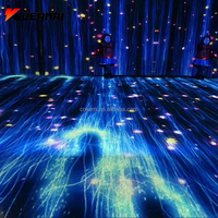Projecteur interactif au sol Affichage holographique immersif Équipement publicitaire pour centre commercial Support de fête de mariage personnalisé