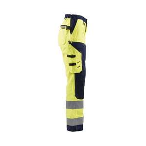 BLAKLADER - 715518113389D22 Pantalon haute visibilité pour femme sans poches à clous Jaune/Bleu marine-EAN 7330509502136 HI-VIS WORKWEAR - Product Image 4