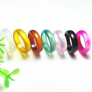 JD GEMS 도매 천연석 마노 반지 고품질 원석 반지 여성 및 남성 데일리 착용에 이상적 - Product Image 1