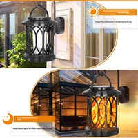 Lampe solaire extérieure à effet flamme, lanterne à clip, lustre, éclairage paysager, lampadaire haute puissance, éclairage de jardin, LED étanche IP65 360°