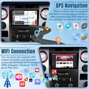 Radio para Auto con Pantalla Táctil IPS de 9 Pulgadas, Carplay, Estéreo, GPS, FM, Bluetooth, 2 DIN, Wifi, <span class=keywords><strong>Reproductor</strong></span> de Android para Ford F150 - Product Image 4