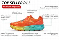 Meilleures chaussures de course respirantes, légères et amorties, semelle extérieure en caoutchouc, semelle intermédiaire en EVA, tige en mesh, pour le printemps, l'été, l'automne, utilisation en extérieur