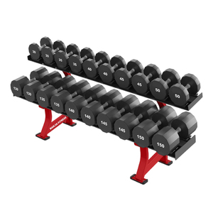 Soporte para Mancuernas de Acero Resistente para Gimnasio, Suministro Directo de Fábrica, Capacidad para 10 Pares, Compra en Línea - Product Image 1