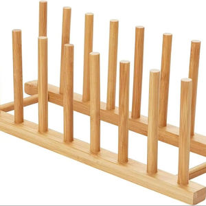 Soporte organizador <span class=keywords><strong>de</strong></span> bambú para <span class=keywords><strong>platos</strong></span>, cuencos, tazas, libros, tapas <span class=keywords><strong>de</strong></span> ollas, tablas <span class=keywords><strong>de</strong></span> cortar, escurreplatos y accesorios <span class=keywords><strong>de</strong></span> cocina - Product Image 1