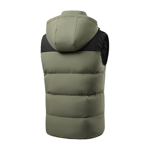 Chalecos de Invierno para <span class=keywords><strong>Hombre</strong></span> con Logotipo Personalizado, Acolchados, 100% Nailon Tejido, Impermeables, Resistentes al Viento, Transpirables, con Franja Reflectante, Diseño 3D - Product Image 6
