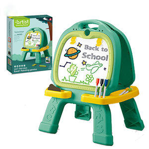 Hochwertiges doppelseitiges magnetisches Zeichenbrett für Kinder im Großhandel Kunststoff multifunktion ales Brettst änder spielzeug für Kinder - Product Image 6