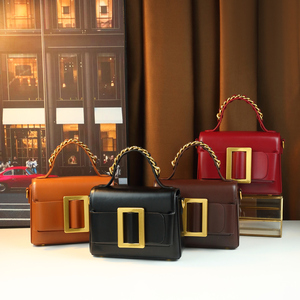 <span class=keywords><strong>Sac</strong></span> à <span class=keywords><strong>main</strong></span> polyvalent pour <span class=keywords><strong>femme</strong></span>, version coréenne, avec boucle de ceinture de couleur unie et <span class=keywords><strong>petit</strong></span> <span class=keywords><strong>sac</strong></span> carré tendance - Product Image 1